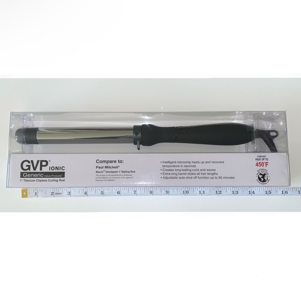 GVP Ionic 1” Titanium Curling Iron Rod Wand